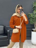 مانتو کتان آنیا کد 4755 - تصویر 11