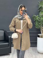 مانتو کتان آنیا کد 4755 - تصویر 4