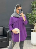مانتو کتان رنگی غزل کد 4759 - تصویر 17