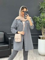 مانتو کتان آنیا کد 4755 - تصویر 2
