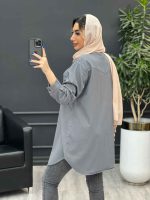 مانتو کتان آنیا کد 4755 - تصویر 5