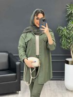 مانتو کتان رنگی غزل کد 4759 - تصویر 22
