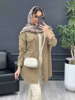مانتو کتان رنگی غزل کد 4759 - تصویر 15