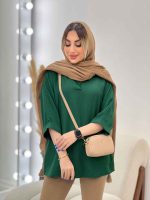 مانتو جلو بسته یقه دار کد 4692 - تصویر 21