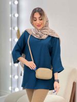 مانتو جلو بسته یقه دار کد 4692 - تصویر 24