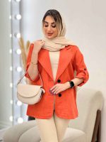 مانتو دو دکمه رها کد 4756 - تصویر 4