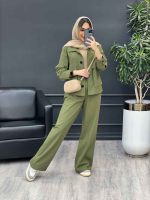 ست مانتو و شلوار افرا کد 4758 - تصویر 20