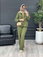 ست مانتو و شلوار افرا کد 4758 - تصویر 12