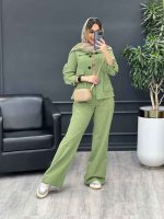 ست مانتو و شلوار افرا کد 4758 - تصویر 10