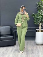 ست مانتو و شلوار افرا کد 4758 - تصویر 3
