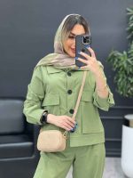ست مانتو و شلوار افرا کد 4758 - تصویر 14