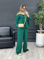 ست مانتو و شلوار افرا کد 4758 - تصویر 17
