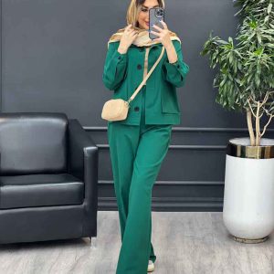 ست مانتو و شلوار افرا کد 4758