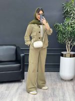 ست مانتو و شلوار افرا کد 4758 - تصویر 6