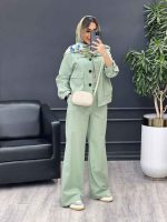 ست مانتو و شلوار افرا کد 4758 - تصویر 23
