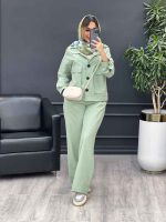 ست مانتو و شلوار افرا کد 4758 - تصویر 8
