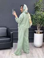 ست مانتو و شلوار افرا کد 4758 - تصویر 19