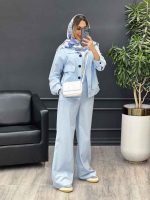 ست مانتو و شلوار افرا کد 4758 - تصویر 26
