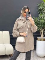 مانتو جیب دوبل ماهک کد 4746 - تصویر 16