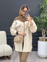 مانتو جیب دوبل ماهک کد 4746 - تصویر 5