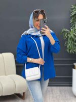 مانتو دو جیب زاپ دار دنیز کد 4757 - تصویر 22