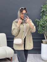 مانتو دو جیب زاپ دار دنیز کد 4757 - تصویر 13