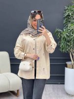 مانتو دو جیب زاپ دار دنیز کد 4757 - تصویر 4