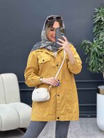 مانتو کتان جیب نما روشا کد 4761 - تصویر 30