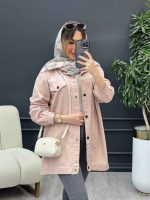 مانتو کتان جیب نما روشا کد 4761 - تصویر 14