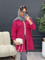 مانتو کتان جیب نما روشا کد 4761 - تصویر 10