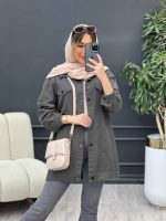 مانتو کتان جیب نما روشا کد 4761 - تصویر 24
