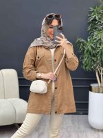 مانتو کتان جیب نما روشا کد 4761 - تصویر 20