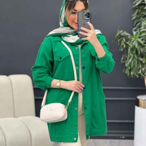 مانتو کتان جیب نما روشا کد 4761