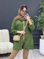 مانتو کتان جیب نما روشا کد 4761 - تصویر 17