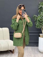 مانتو کتان جیب نما روشا کد 4761 - تصویر 25
