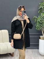 مانتو کتان جیب نما روشا کد 4761 - تصویر 16