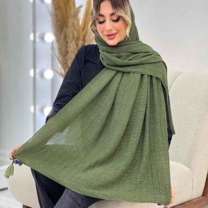 شال پلیسه شاین دار شکوفه کد 4721