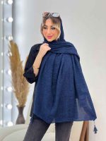 شال پلیسه شاین دار شکوفه کد 4721 - تصویر 5