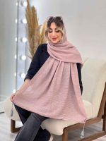 شال پلیسه شاین دار شکوفه کد 4721 - تصویر 3