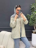 مانتو برش دار دو جیب روژین کد 4765 - تصویر 16