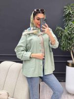 مانتو برش دار دو جیب روژین کد 4765 - تصویر 19