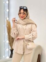 مانتو دو جیب بابونه کد 4772 - تصویر 4