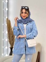 مانتو جین چهار جیب ماهلین کد 4777