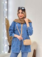 مانتو جین چهار جیب ماهلین کد 4777 - تصویر 10