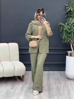 ست مانتو و شلوار دو دکمه سودا کد 4767 - تصویر 5