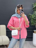 مانتو دو جیب ژینا کد 4776 - تصویر 5