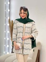 مانتو دانتل مغزی دوزی کد 4739 - تصویر 25