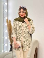شومیز طرح دار ستیا کد 4784 - تصویر 2