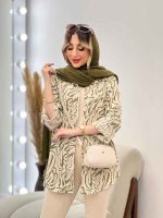 شومیز طرح دار ستیا کد 4784 - تصویر 17