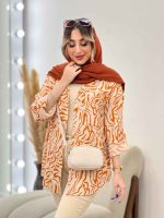 شومیز طرح دار ستیا کد 4784 - تصویر 12